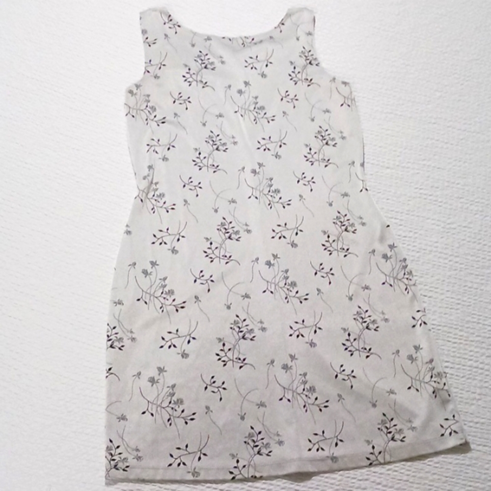 Metallic silver dress